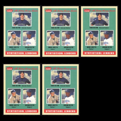 Todd Helton/Mark Loretta/Adrian Beltre Lot 5 Baseball Cards 2005 Fleer Tradition - Image 1 of 4