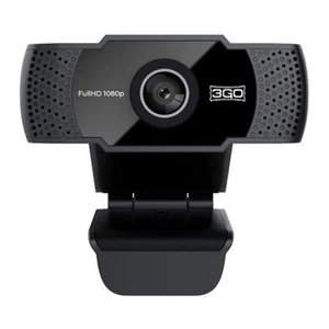 Cámara Web 3GO (WC1080P21) Webcam USB FHD 1080P, Negro, A+ - Afbeelding 1 van 1