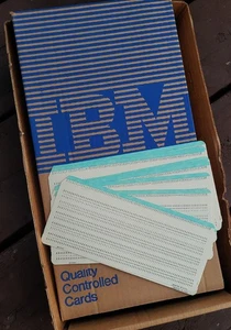 Juego De Colección De 10 - Nuevas Tarjetas Perforadas IBM 5083 80 Columnas Sin Usar - Imagen 1 de 1