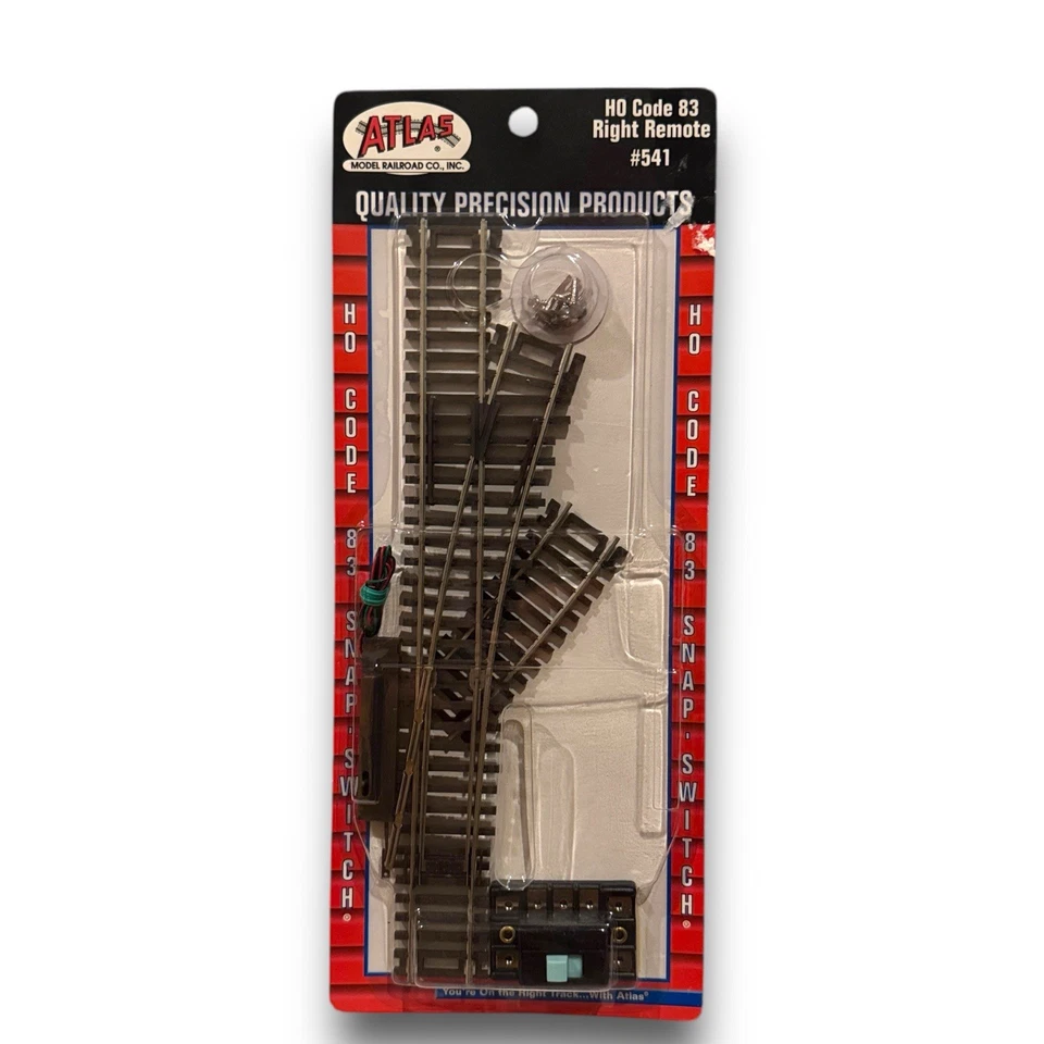 NEW ~ Atlas Model Railroad HO Scale Code 83 Right Remote Snap-Switch #541 Train - Image 1 of 2