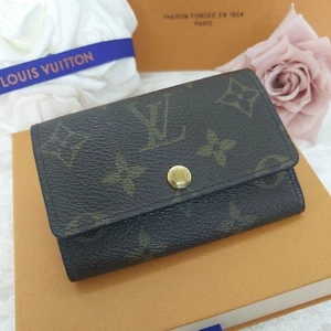 Auténtico estuche Louis Vuitton monograma multicles 6 llaves fucsia M62630 usado jp - Imagen 1 de 18