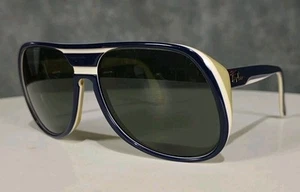 Authentic Vintage Rare USA Ray Ban Timberline Blue White G15 Lens Original Case - Picture 1 of 10