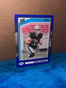 2024 Panini Donruss - Rated Rookie Brock Bowers #394 Blue Press Proof (RC) - Picture 1 of 2