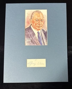 George Weiss Signed Autographed Index Card Perez Steele New York Yankees - Picture 1 of 3