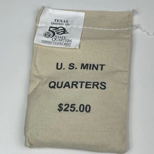 2004 D Texas Unopened State Quarter Bag $25 100 Coin US Mint BU - Picture 1 of 11