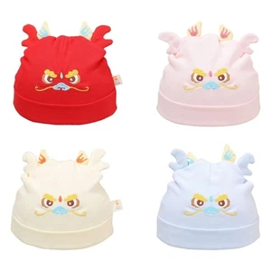 Chapeau Bébé Broderie Dragon Casquettes Printemps Chapeau pour Garçon Fille Nouveau-né Bébé Chapeau - Photo 1/12