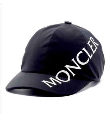 Moncler Logo Gorra de Béisbol Blanco y Negro Correa Ajustable O/S Totalmente Nueva AUTÉNTICA Foto 1 de 4