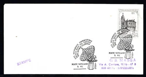 Raumfahrt Parabolantenne Sonderstempel Vatikan, Vatikan 03.06.73 - Bild 1 von 1
