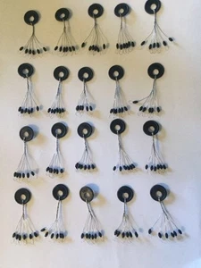 120 RUBBER BOBBER STOPS MEDIUM FLOAT FISH TEXAS RIG PEG SINKER STOP BOBBERSTOPS - Picture 1 of 1