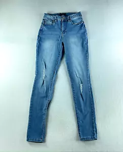 YMI Womens Blue Jeans Size 5 (26x29) Mid Rise Jegging Stretch Denim - Picture 1 of 13