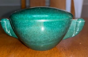 Vintage Branchell Melmac Color-Flyte Sugar Bowl Dark Forest Green - Picture 1 of 4