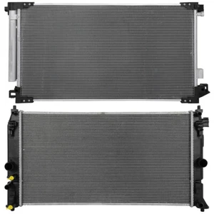 Kit de refrigeración de radiador y condensador de aire acondicionado de aluminio para Toyota Prius 2016-2020 1,8 L l l4 - Imagen 1 de 14