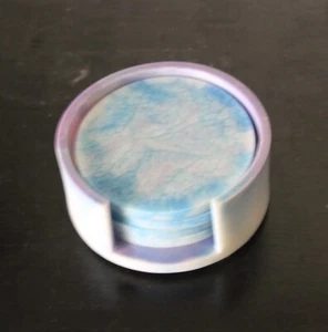Coaster set with holder - Made by Melb Artist - Picture 1 of 7