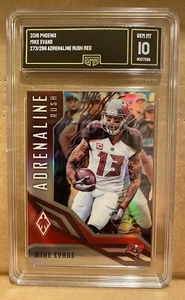 2018 Phoenix Mike Evans Adrenaline Rush Red #d/299 Graded Gem 10 Buccaneers - Picture 1 of 1