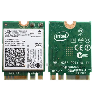 HP 784644-005 Intel Dual Band Wireless AC 3160NGW Bluetooth 4.0 Wifi WLAN Card - Picture 1 of 4