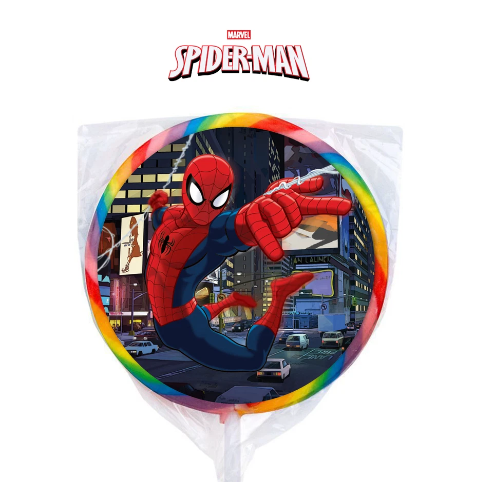 24 bolsas de etiquetas adhesivas Marvel Spiderman Super Hero 1,67" para fiesta cumpleaños Foto 1 de 1