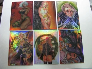 Lethal Strike Holo Chromium Rare 6 Card Chase Card Set 1997 Everette Hartsoe - Picture 1 of 2