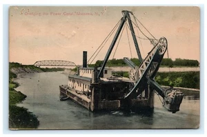 Tarjeta postal del condado de St. Lawrence de Massena NY de dragado A13 - Imagen 1 de 2