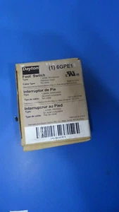 Dayton 6GPE1 25A General Purpose Foot Switch w/box - Picture 1 of 4