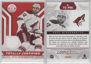 2013-14 Totally Certified Materials Red Paul Bissonnette #TC-PBI