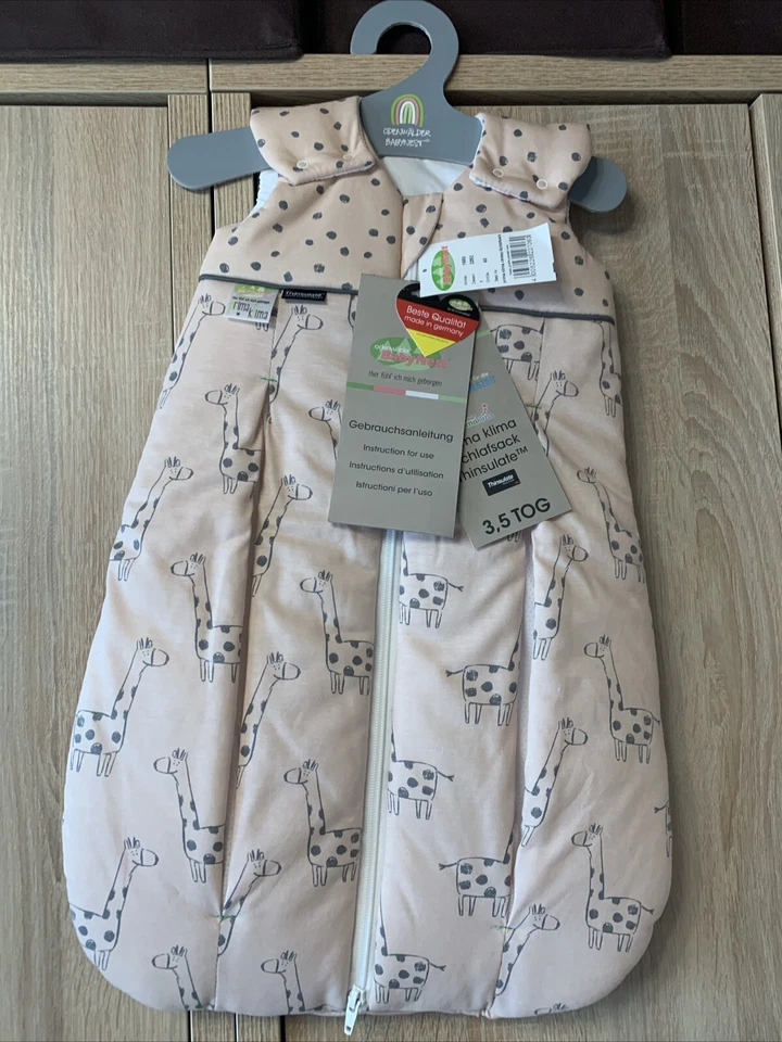 Winter Schlafsack 60 cm NEU Odenwälder Prima Klima Happy Giraffe Powder Love - Bild 1 von 1