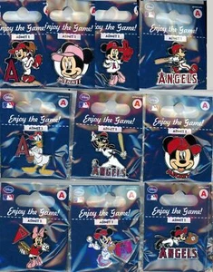 Angels Disney Pin Choice LA Anaheim Minnie Mouse Mickey Mouse Goofy Donald Duck - Picture 1 of 11