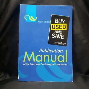 Publication Manual of the American Psychological Association, 6th Edition - Picture 1 of 3