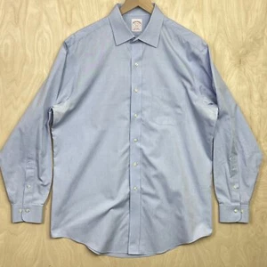 Brooks Brothers Herrenhemd komplett Baumwolle Knopfleiste blau XXL 16-4/5 - Bild 1 von 11