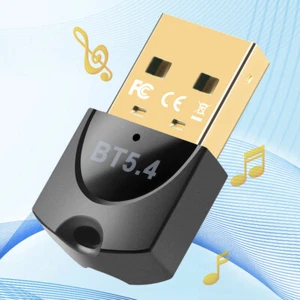 USB Bluetooth-Compatible 5.4 Adapter Audio Dongle Black for PC Laptop Computer - Afbeelding 1 van 11