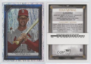 2021 Topps Gallery Blue Pattern /50 Stan Musial #127 HOF