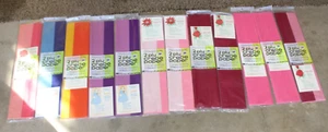 12 Pks. Old Stock Vintage DUPLEX Crepe Paper Unused C. A Reed Assorted LOT B - Picture 1 of 18