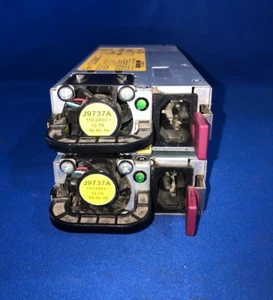 Lot : 2x Alimentation HPE 1050W J9737A 0957-2392 - Fonctionne - Sans Cordons Incl. -Lire - Photo 1/7