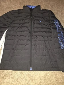 Giubbotto Uomo Nautica Trapuntato Bubble Puffer Taglia Large Full Zip Sport Leggero - Foto 1 di 12