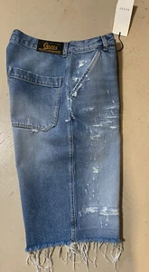 NWT $1500 Gucci Mens Short Jeans Pants Blue Size 30 US/44 Eu - Picture 1 of 12