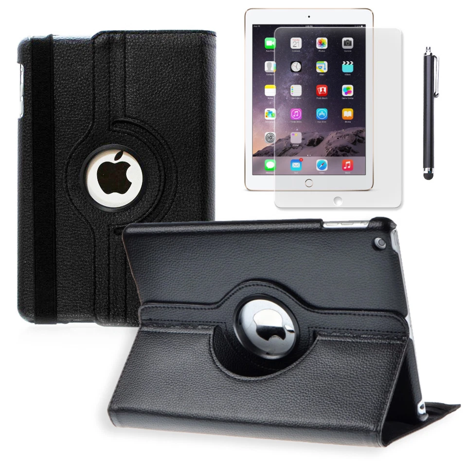 Funda inteligente de cuero giratoria 360 Sleep Wake para Apple iPad Air 2 / Mini 1 2 3 Foto 1 de 1