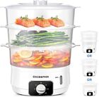 Cozeemax 13.7QT Electric Food Steamer for Cooking, 3 Tier Vegetable Steamer for