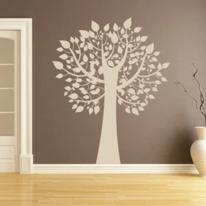 Calcomanía de vinilo pegatina de arte de pared tronco árbol con hojas X grande (AS10023) - Imagen 1 de 2