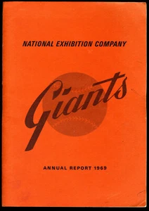1969 San Francisco Giants Baseball Annual Report National Exhibition Company MLB - Picture 1 of 6