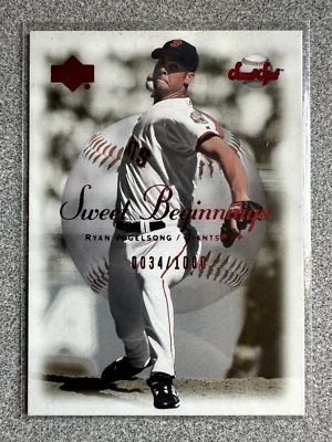 2001 Upper Deck Sweet Spot Ryan Vogelsong Sweet Beginnings Rookie /1000 #82 Foto 1 de 2