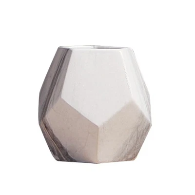 Ceramic Marble Vase Porcelain Decorative White Modern Ceramic for Flowers - image 1 of 4