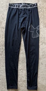 EUC Under Armour Heatgear Base Layer Boys Youth Compression Pants Black Fitted L - Imagen 1 de 6