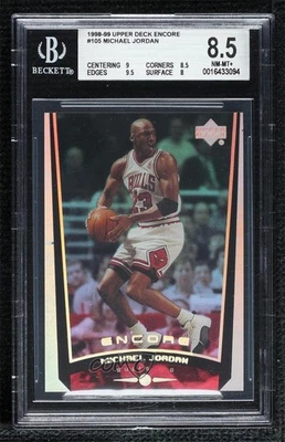 1998-99 Upper Deck Encore Michael Jordan #105 BGS 8.5 HOF - Image 1 of 2