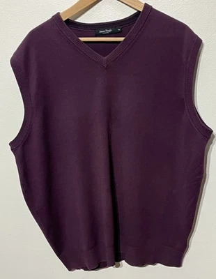 James Pringle purple plum Vest top knitted tank top size XL - Image 1 of 3