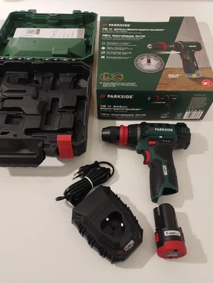 PARKSIDE 12 Volt Akku-Bohrschrauber PBSA 12 mit  Akku mit Ladegerät NEU - Bild 1 von 4