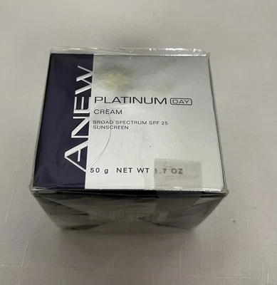 Avon SEALED PKG Anew Platinun DAY Cream broad spectrum spf 25 sunscreen 1.7 oz. - Image 1 of 4