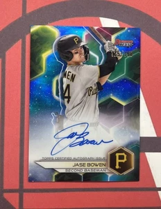 Jase Bowen 2023 Bowman's Best Auto Blue Refractor #’d/150 Pittsburgh Pirates - Imagen 1 de 3