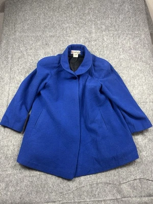 Casaco azul Peabody House mistura de lã 1 botão tamanho 11/12 - Imagem 1 de 4