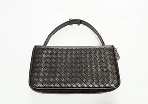 AUTH BOTTEGA VENETA INTRECCIATO LEATHER WOMEN HAND BAG SMALL GOOD CONDITION!! - Picture 1 of 12