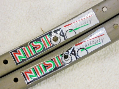 2 Vintage Nisi Solidal Dark Gray Tubular Rims 36 Holes @ 375 grams each - Image 1 of 4