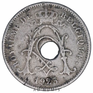 Belgique 10 centimes 1923 Albert fautée trou décentré cupronickel monnaie belge - Imagen 1 de 2